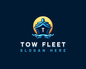 Cruise Ship Travel logo design