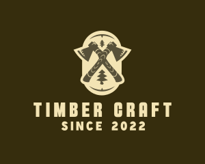 Axe Forest Lumber logo design