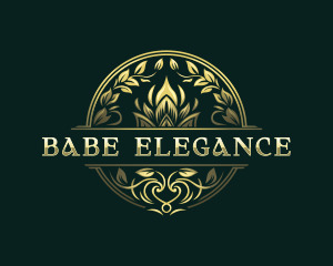 Elegant Wreath Crest logo design