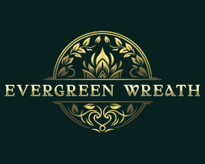 Elegant Wreath Crest logo design