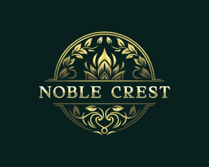 Elegant Wreath Crest logo design