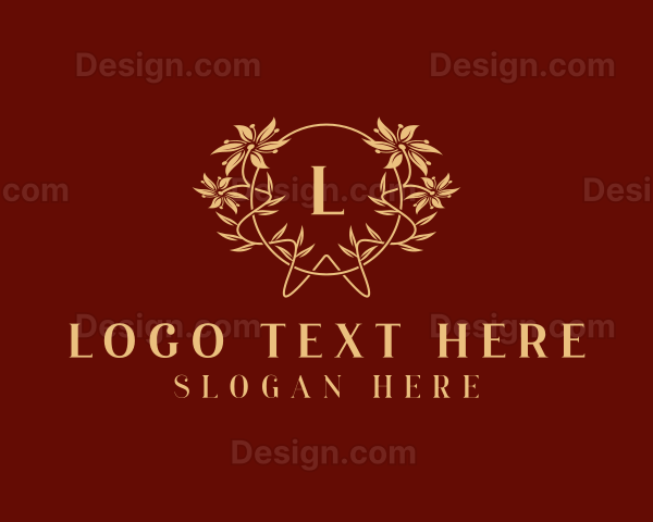 Flower Wreath Blossom Logo