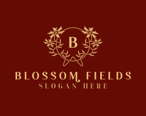 Flower Wreath Blossom logo design