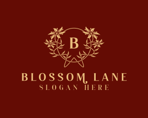 Flower Wreath Blossom logo design