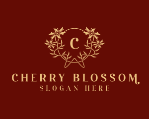 Flower Wreath Blossom logo design