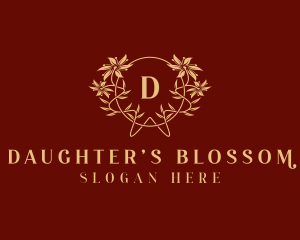 Flower Wreath Blossom logo design