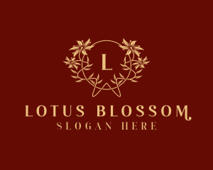 Flower Wreath Blossom logo design