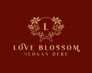 Flower Wreath Blossom logo design