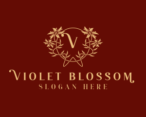 Flower Wreath Blossom logo design