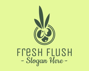 Green Olive Fruit logo design