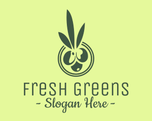 Green Olive Fruit logo design