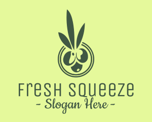 Green Olive Fruit logo design