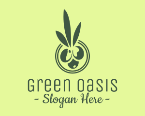 Green Olive Fruit logo design