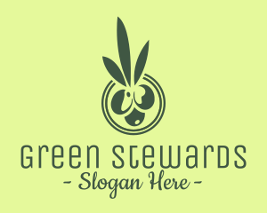 Green Olive Fruit logo design