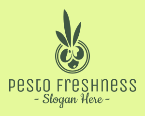 Green Olive Fruit logo design