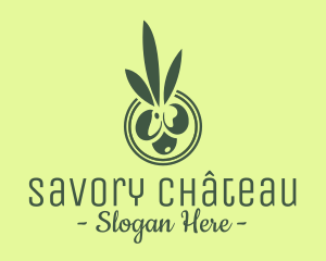 Green Olive Fruit logo design