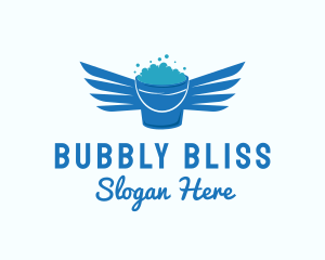 Bubbles Bucket Wing logo design