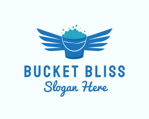 Bubbles Bucket Wing logo design