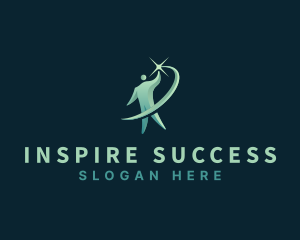 Person Leader Success logo design