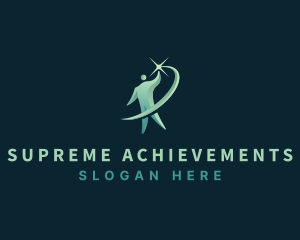 Person Leader Success logo design