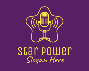 Celebrity Star Podcast logo design