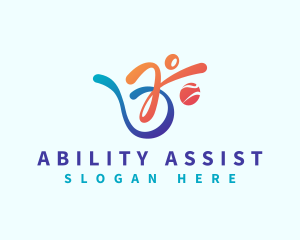 Wheelchair Basketball Sport logo