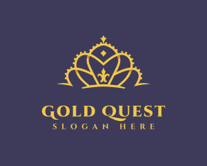 Deluxe Gold Tiara logo design