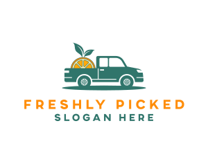 Orange Fruit Truck logo design