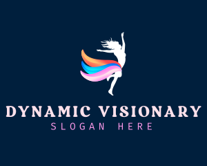 Dance Gymnast Wellness logo design