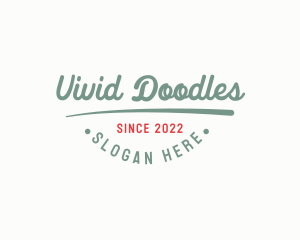 Retro Cursive Wordmark logo design