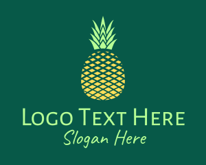 Simple Geometric Pineapple Logo