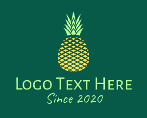 Simple - Simple Geometric Pineapple logo design