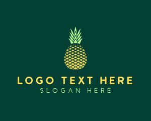 Fruit Geometric Pineapple logo