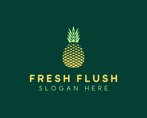 Fruit Geometric Pineapple logo design