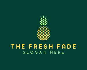 Fruit Geometric Pineapple logo design