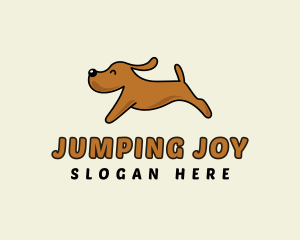 Running Cute Dog logo design