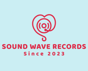 Heart Record Player logo