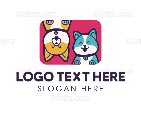 Dog Cat Grooming Logo