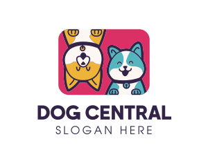 Dog Cat Grooming logo design