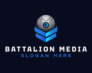 Modern Surveillance Camera Software logo design