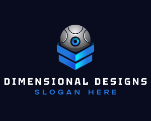 Modern Surveillance Camera Software logo design