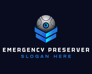 Modern Surveillance Camera Software logo design