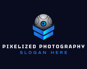 Modern Surveillance Camera Software logo design