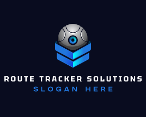 Modern Surveillance Camera Software logo design