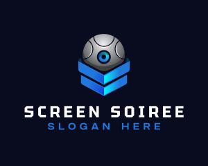 Modern Surveillance Camera Software logo design