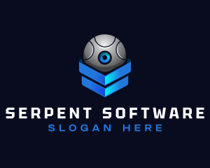 Modern Surveillance Camera Software logo design