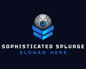 Modern Surveillance Camera Software logo design