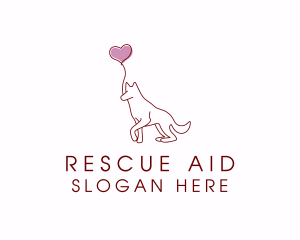 Heart Balloon Dog logo