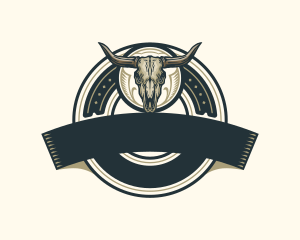 Bull Skull Ranch logo design