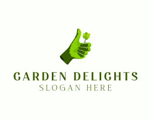 Lucky Gardening Gloves logo design